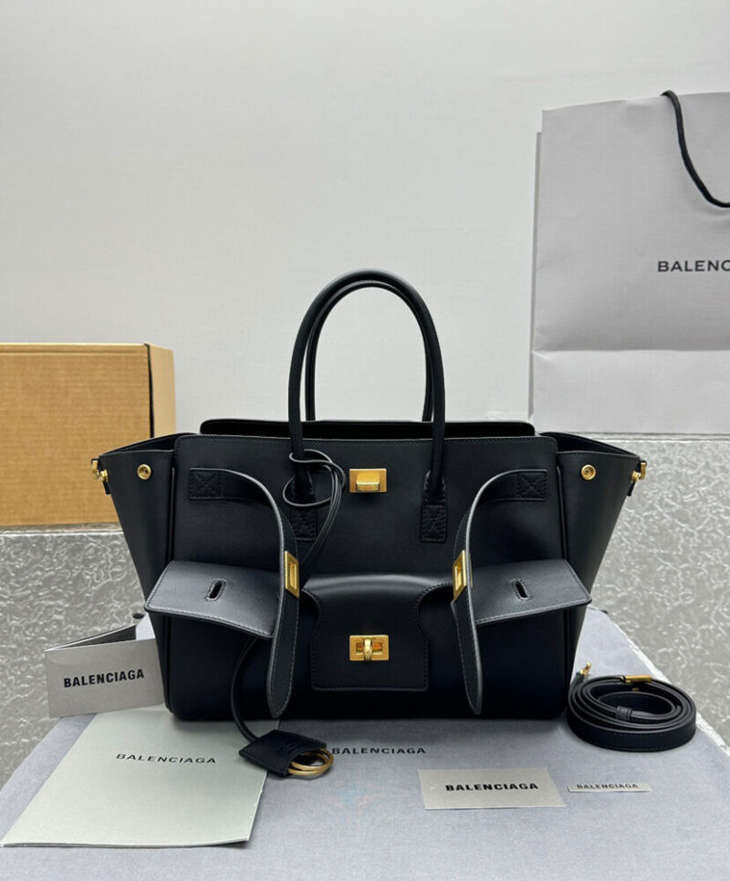 Balenciaga Bel Air Small Carry All Bag Black